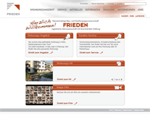 Tablet Screenshot of frieden.at